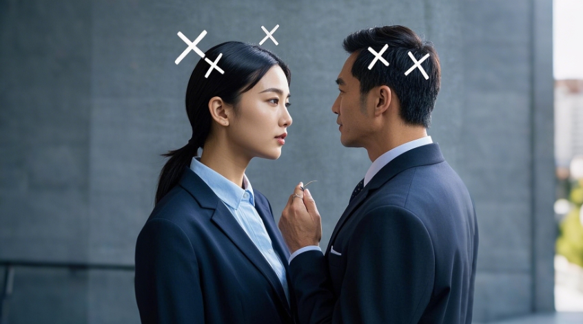 兩人在交流